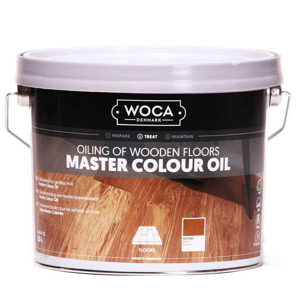 Woca, Master Colour Oil, Natur, 2,5ltr, Reicht für ca. 10-12 m2/l, (VE4)