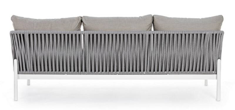 Loungesofa Florencia weiß grau