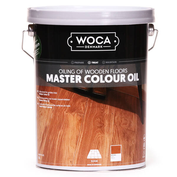 Woca, Master Colour Oil, Natur, 5,0ltr, Reicht für ca. 10-12 m2/l, (VE2)