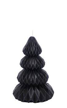 Kerze Jutis Baum schwarz 13,5cm